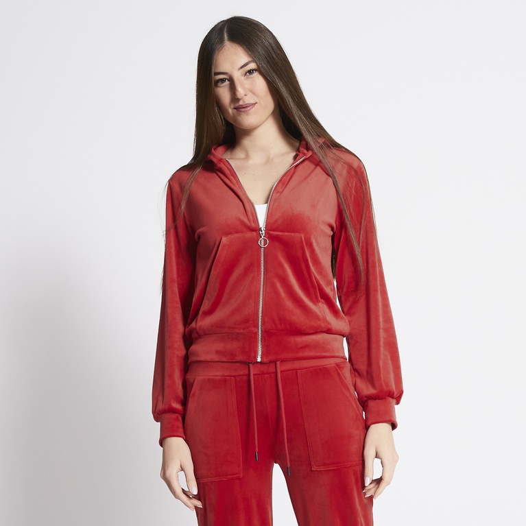 Velour hættetrøje "Ellie"